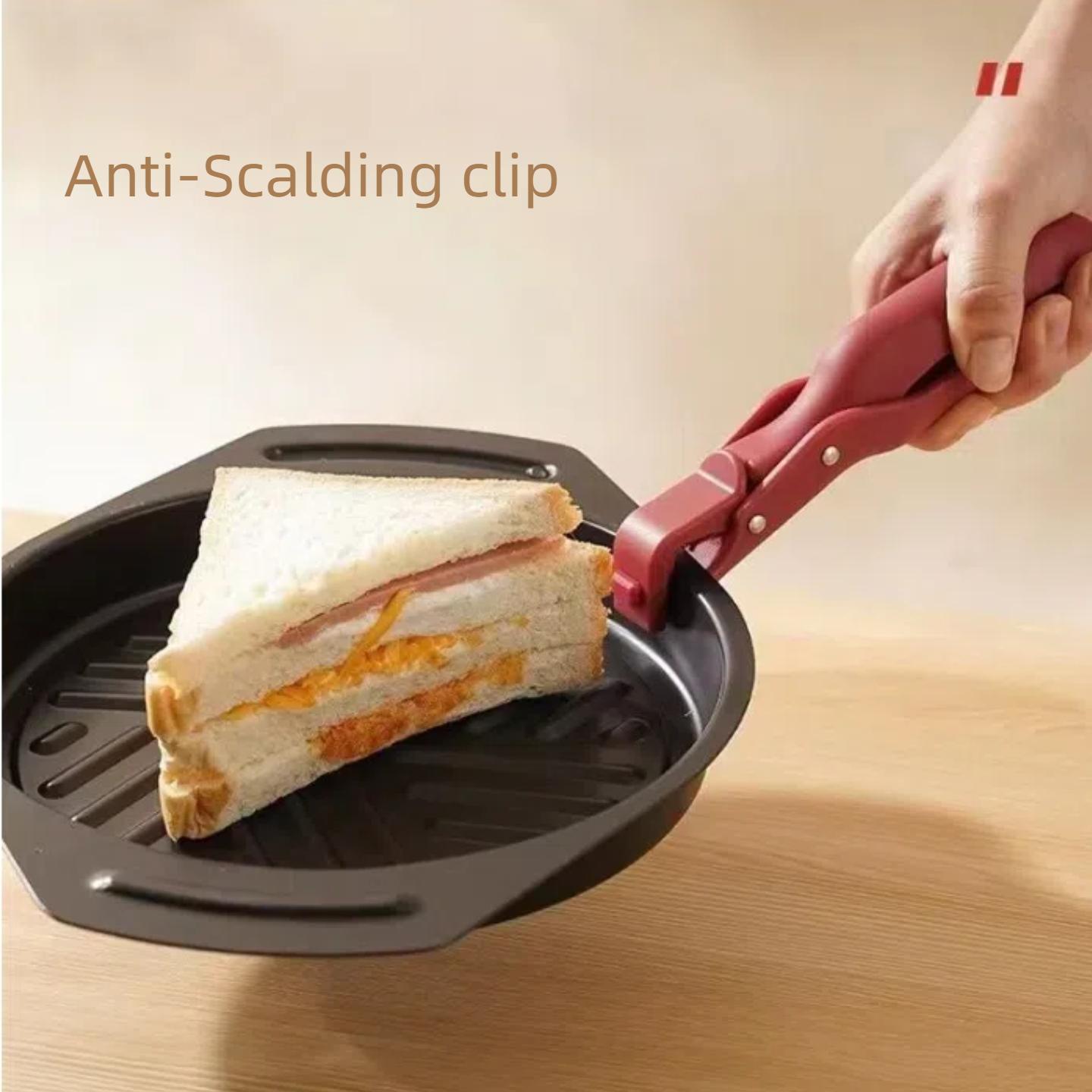 New Silicone Multi-Function Anti-Scald Bowl Clip Heat Resistant Gripper Tongs with Non-Slip Coating Cookware HandlesMakeup
