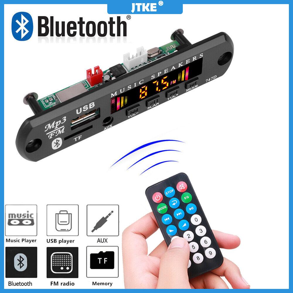 5V 12V MP3 WMA Decoder Board Audio Module USB TF FM Radio Bluetooth 5.0 Wireless Music Car MP3 Player With Remote Control