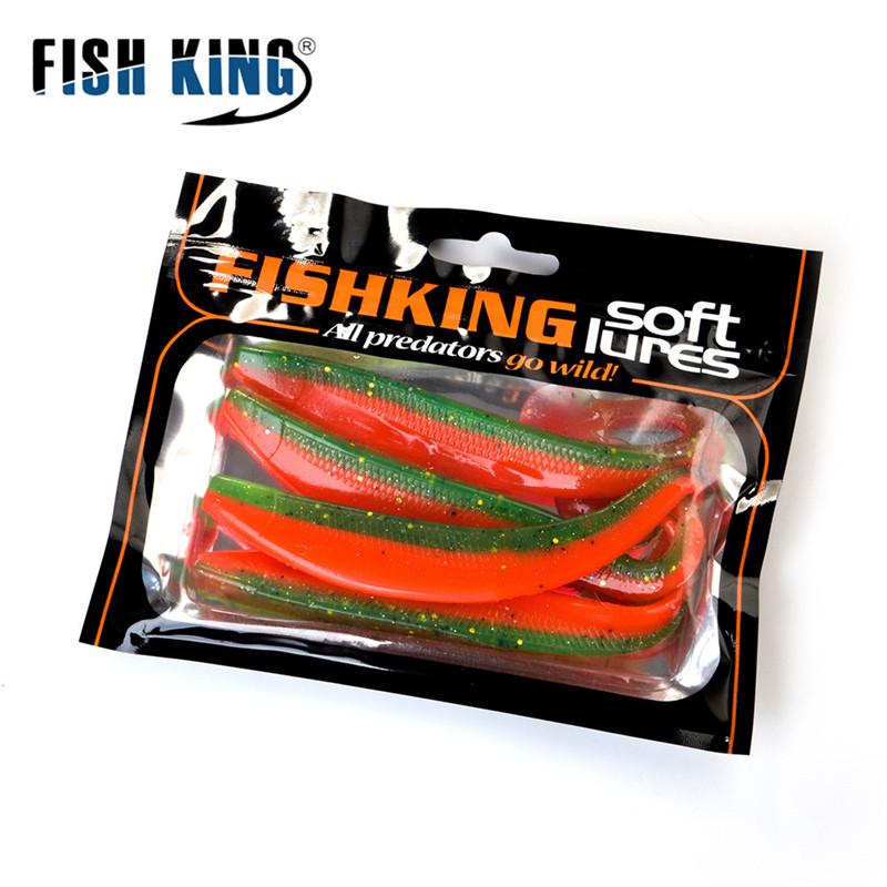 FISH KING New Shad Fishing Lure Soft Lure 90mm 120mm 160mm Wobblers Odor Attractant Carp Silicone Bait Pike Bass Artificial Bait
