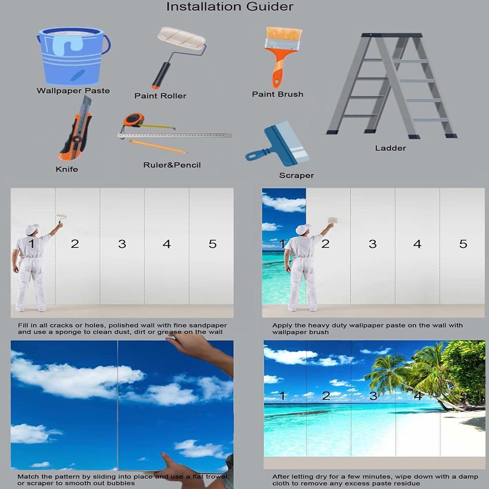 Forest Stream Wallpaper 3d Natural Scenery Wall Mural Living Room Bedroom Forest Mural Home Decor