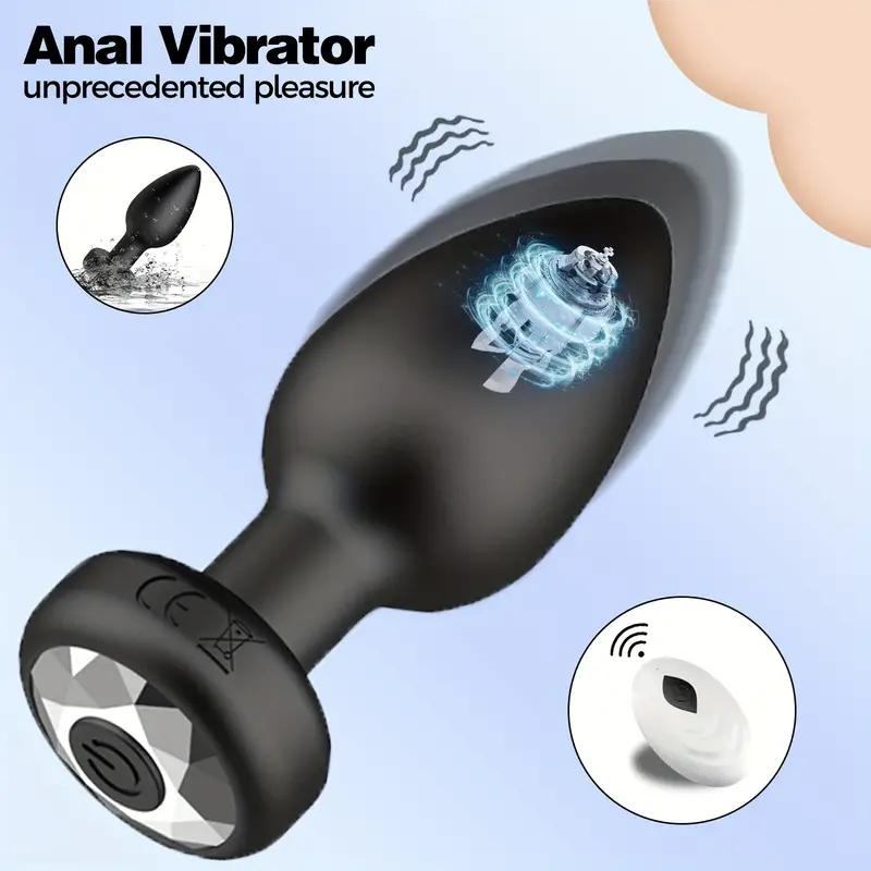 Anal Plug APP Bluetooth Butt Vibrator for Women Man Long Distance Wireless Remote Controlled Ass Buttplug Female Male Sex Toys